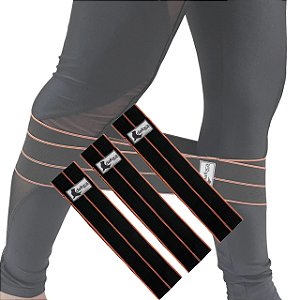 Kit 3 Hip Bands Em Poliéster 3 Níveis Leve, Médio e Forte DF7020-Kit Preto Dafoca Sports
