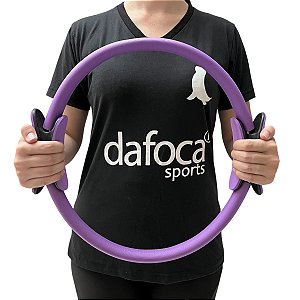 Anel de Pilates Tonificador Flexível 38cm Lilás Liftness Dafoca Sports