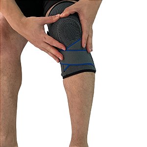 Joelheira Compressão Ajustável Esportiva Relieve VR5542-ML M-G Vollo Sports