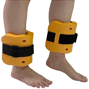 Par de Caneleiras de Hidroginástica Em EVA Peso 3 à 4kg DF4032-LR Laranja Dafoca Sports