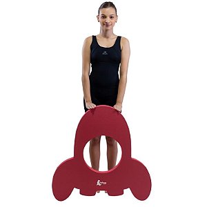 Tapete Flutuante Eva Natação Infantil Para Piscina DF4100-FO Foguete Vermelho Dafoca Sports