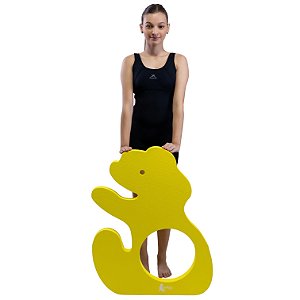 Tapete Flutuante Eva Natação Infantil Para Piscina DF4100-UR Urso Amarelo Dafoca Sports