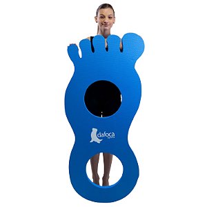 Tapete Flutuante Eva Natação Infantil Para Piscina DF4100-PE Pé Azul Dafoca Sports