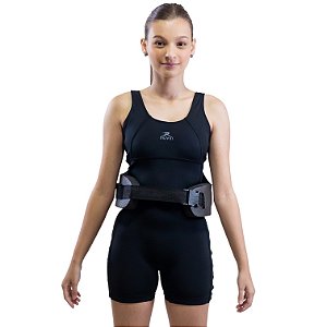 Colete Flutuante Para Hidroginástica Medida G 120kg DF1202-PT Preto Dafoca Sports