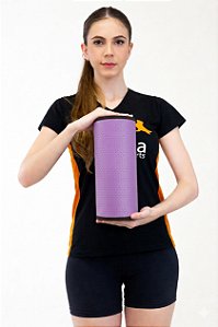 Rolo Massagem Liberação Miofascial Em EVA 30x12cm DF1060-LI Lilás Dafoca Sports