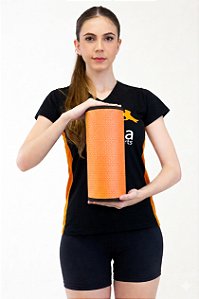 Rolo Massagem Liberação Miofascial Em EVA 30x12cm DF1060-LA Laranja Dafoca Sports