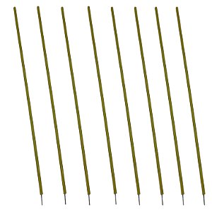 Kit 8 Estacas para Treinamento Obstáculos Agilidade Sem Mola Amarelo Dafoca Sports