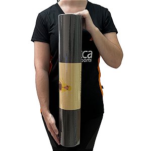 Tapete de Yoga Pilates Fitness Ginastica Colchonete 170cm Preto Dafoca Sports