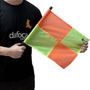 Par de Bandeirinhas Para Arbitragem Árbitro Auxiliar Futebol Dafoca Sports