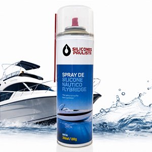 Silicone Náutico Spray 300ml Silicones Paulista Flybridge Lubrificante Protetor e Brilho