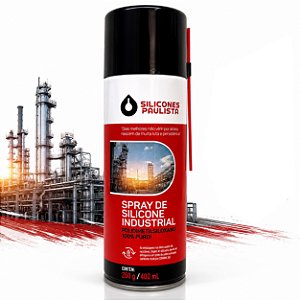 Spray Silicone Industrial 100% Puro 400ml Silicones Paulista Lubrificante Desengripante
