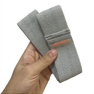 Hip Band Faixa de Exercício Poliéster 32x5cm VP1085 P Vollo Cinza Claro