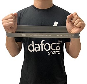 Mini Band Faixa Exercício Nível Forte 0,90mm VP1054 Vollo Sports Cinza Escuro