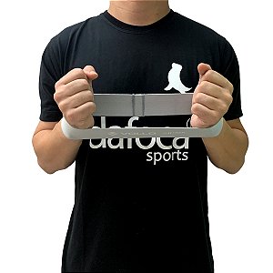 Mini Band Faixa de Exercício em Poliéster Nível Leve VP1092 Cinza Claro Vollo Sports