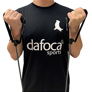Extensor Elástico Multi Função Nível Forte VP1065 Cinza Escuro Vollo Sports