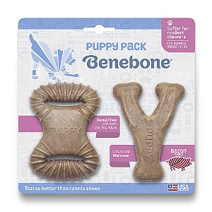 Benebone Puppy 2 Pack Bacon - Filhotes
