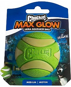 Bola Ultra Squeaker Glow M - Brilha no escuro e apita