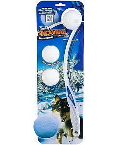 Lançador de bolinhas SnowBall com 3 bolas - Chuckit