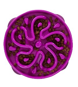 Comedouro Lento Fun Feeder Outward Hound Roxo G