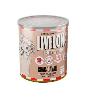 Livelong Javali com Batata Doce - Lata 300g