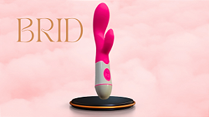 Brid - Vibrador Recarregável de Ponto G + Lubrificante D4 Sabor Chiclete