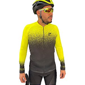 CAMISA CICLISMO Z-NINE SPORT GREEN JET MANGA LONGA - MASCULINO