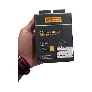 CAMARA DE AR 29 PIRELLI PR29 VALV PRESTA 48MM BICO FINO