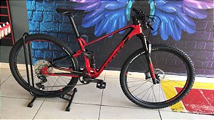 BICICLETA CARBON INVICTUS PRO VERMELHO TAM 17