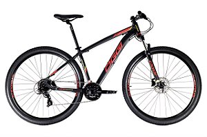 BICICLETA ARO 29 OGGI HACKER HDS 24V PRETO E VERMELHO