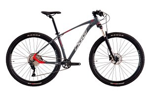 BICICLETA ARO 29 OGGI 7.2 DEORE 12V - BOOST COR: GRAFITE VERMELHO E CINZA
