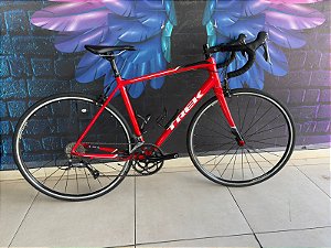 BICICLETA SPEED TREK DOMANE AL 2 COR VERMELHA TAM 56 - SEMINOVA