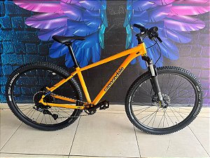 BICICLETA ARO 29 CANNONDALE TRAIL 5 MICROSHIFT ADVENTX 10V AMARELA