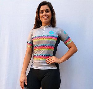 CAMISA CICLISMO INVICTO NEON MESCLA FEMININA