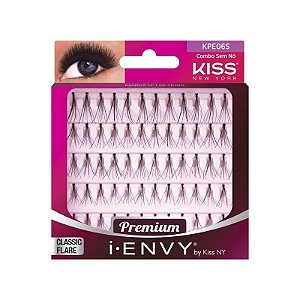 CILIOS POSTIÇOS INDIVIDUAIS SEM NÓ COMBO KPE06S I-ENVY BY KISS NEW YORK