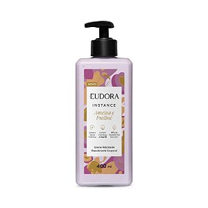 CREME HIDRATANTE DESODORANTE CORPORAL AMEIXA E PRALINE INSTANCE  EUDORA 400ML