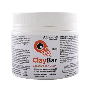 Clay Bar Abrasiva Média 200g - Alcance