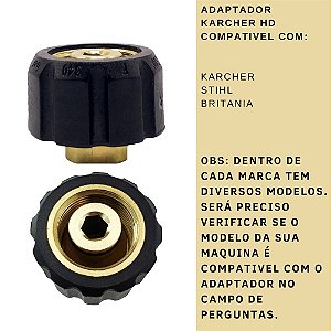 Adaptador Canhão de Espuma X Karcher Linha HD - Sigma