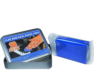 Clay Bar Mágico  Azul  Suave (Removedor de Contaminantes) 160gr - Kers