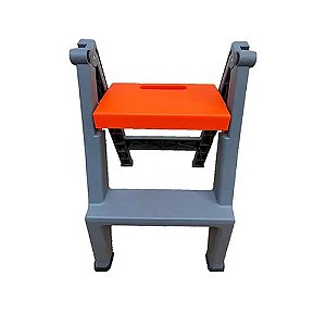 Escada Multiuso Home or Detailer Cinza e Laranja - KERS