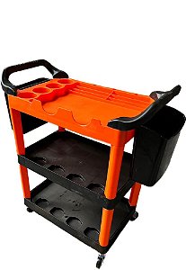 Carrinho Para Ferramentas Power Storage Detail Preto e Laranja - KERS