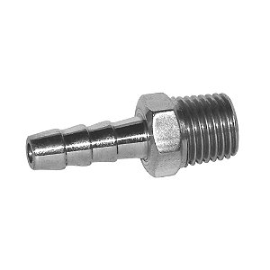 ESPIGAO FIXO 1/4 BSP MACHO X ESPIGA 1/4 ALUMINIO STEULA