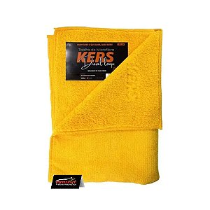 Toalha De Microfibra Dual Loop 40x60cm 360gsm Amarelo (com borda) - KERS
