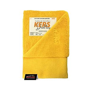 Toalha de Microfibra Dual Loop 60x40cm 360gsm Amarelo (sem borda) - KERS