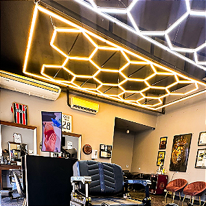 Iluminação Colmeia 14 Célula 3 Cores Bivolt 4,84mx2,84m Kers