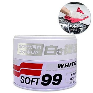 Cera White Cleaner - Carros Brancos 350gr - Soft99