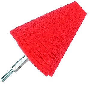 Cone P/ Polimento De Rodas Vermelho - Kers