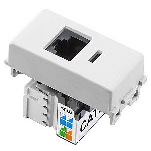 MODULO TOMADA DE REDE RJ45 CAT.6 TRAMONTINA LINHA LIZ E LUX2