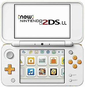 Nintendo 3DS New 2DS LL Standard Cor Branco e Laranja