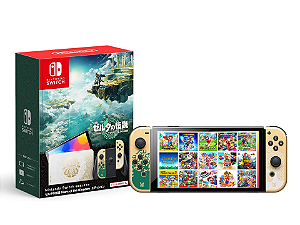 Nintendo Switch Oled Zelda Tears of Kingdom 300gb Desbloqueado Online/Offline