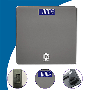 Balança digital elite Nevoni - Cinza - BL102C